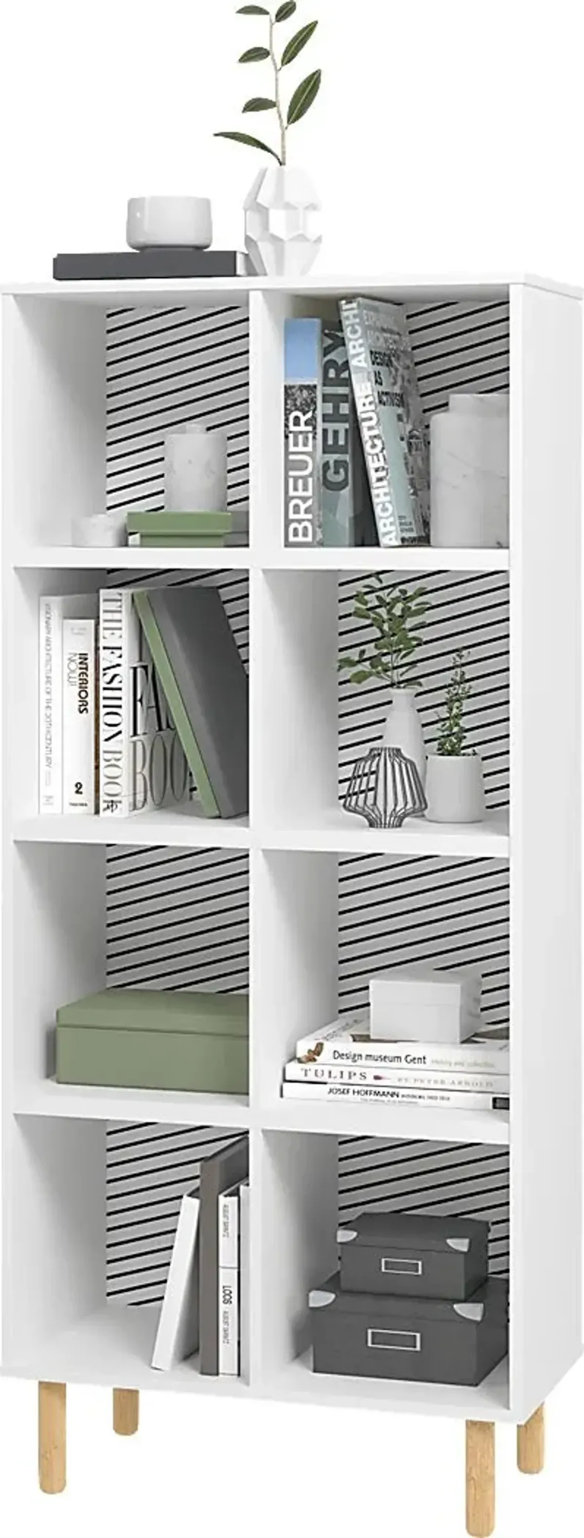 Mizeur IV White Bookcase