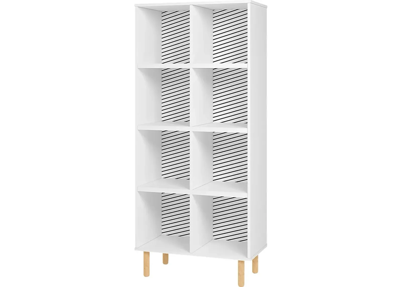 Mizeur IV White Bookcase