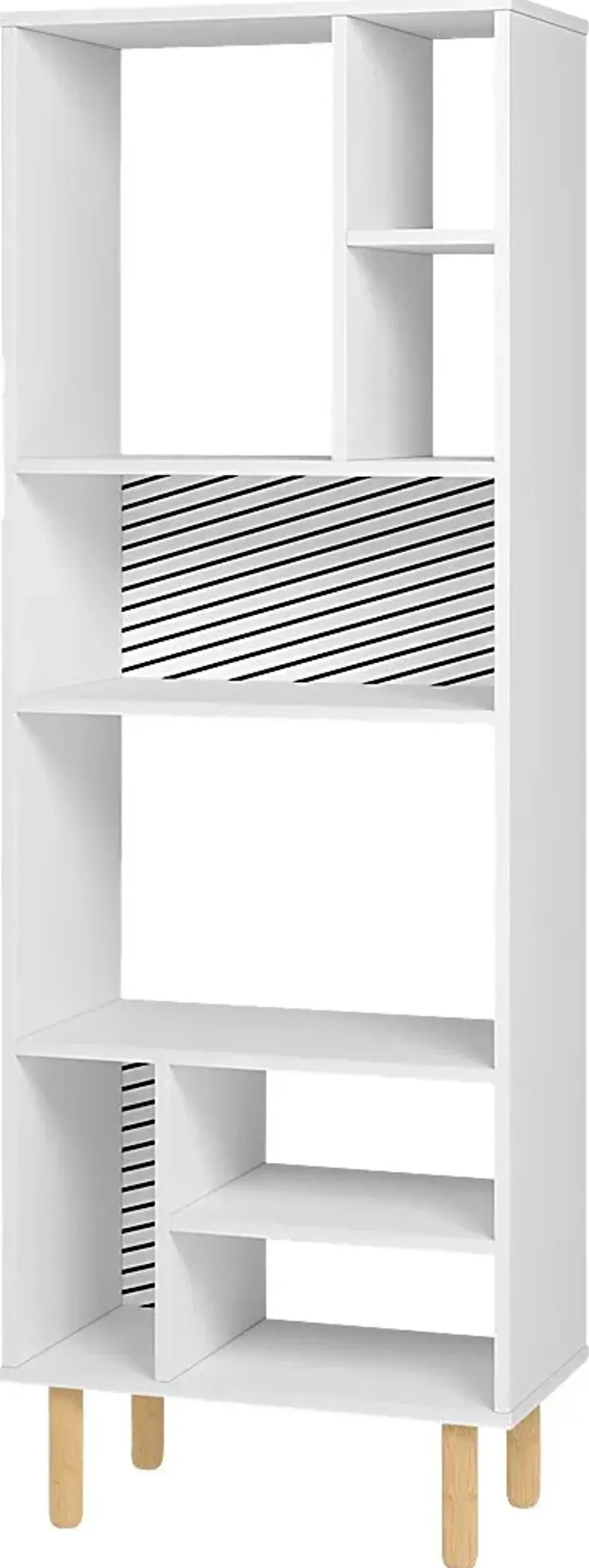 Mizeur V White Bookcase