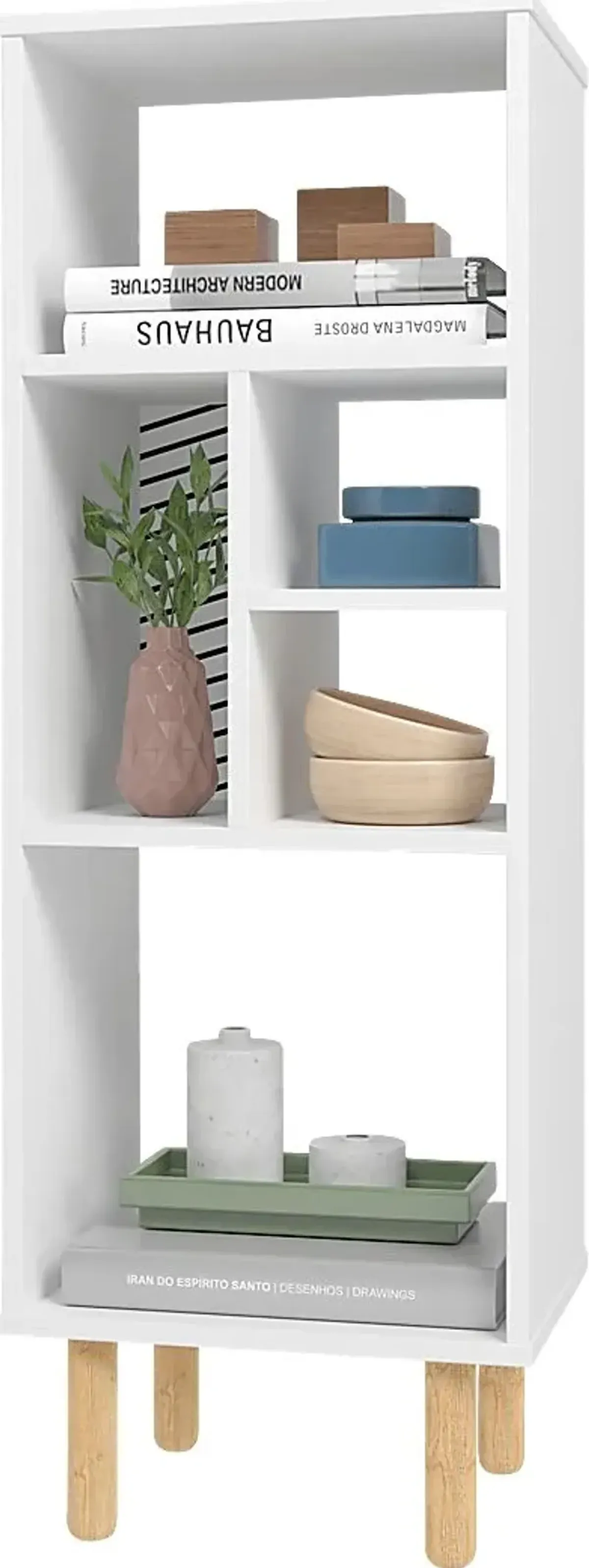 Mizeur VI White Bookcase