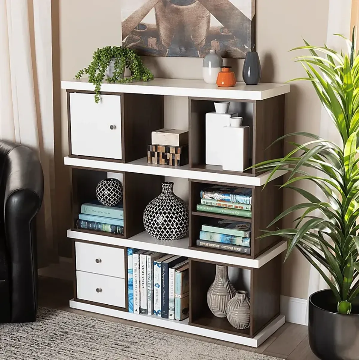 Alpenhorn White Bookcase