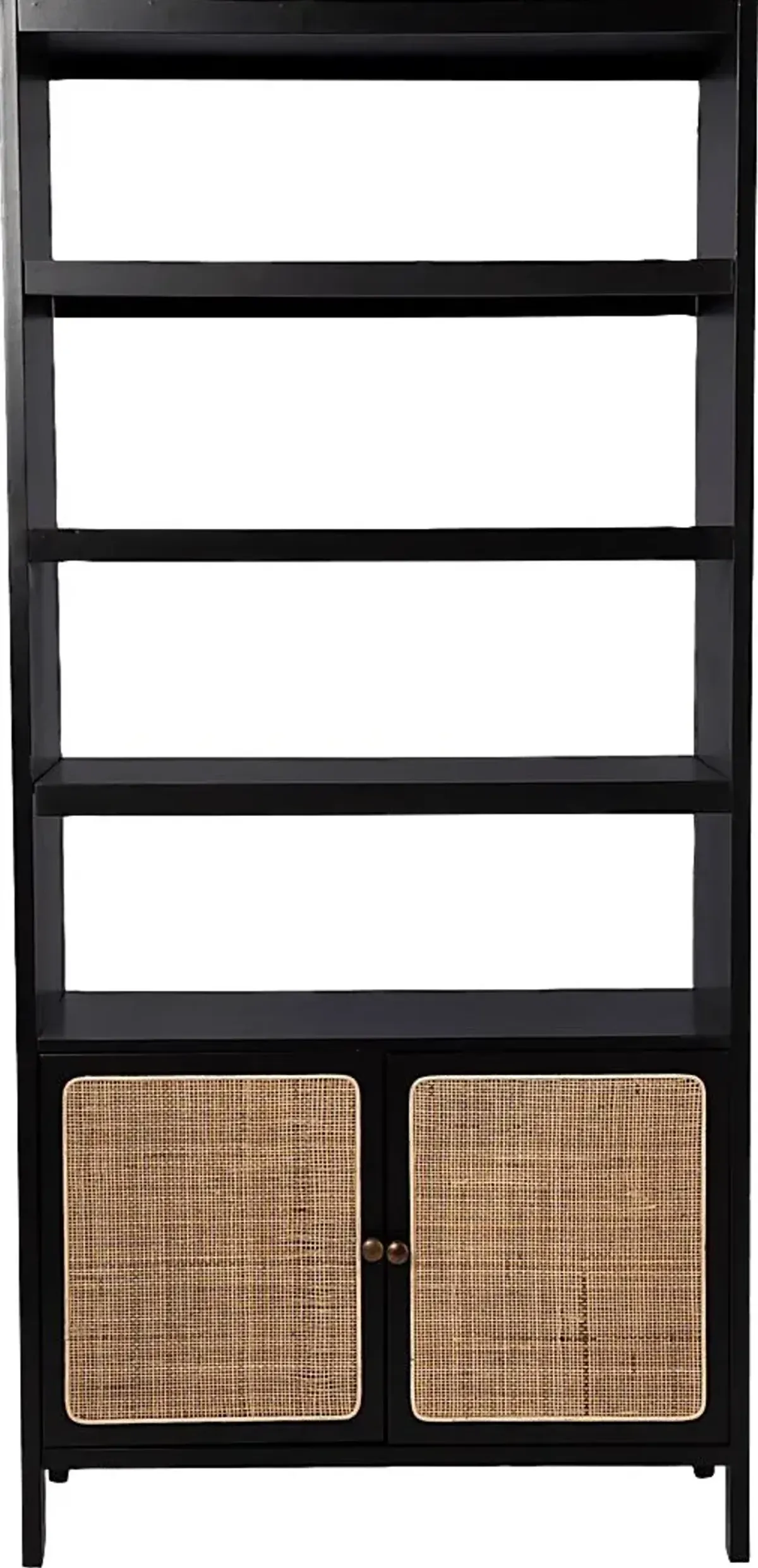 Hewers Black Bookcase