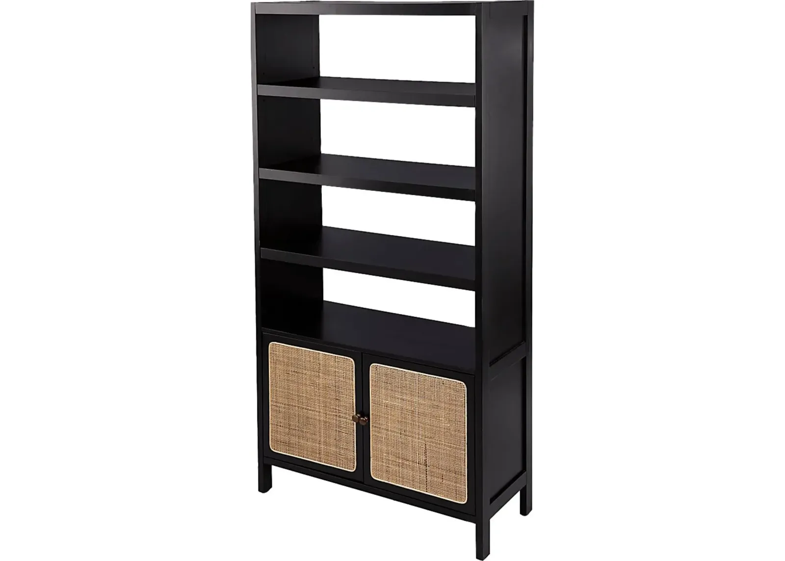 Hewers Black Bookcase