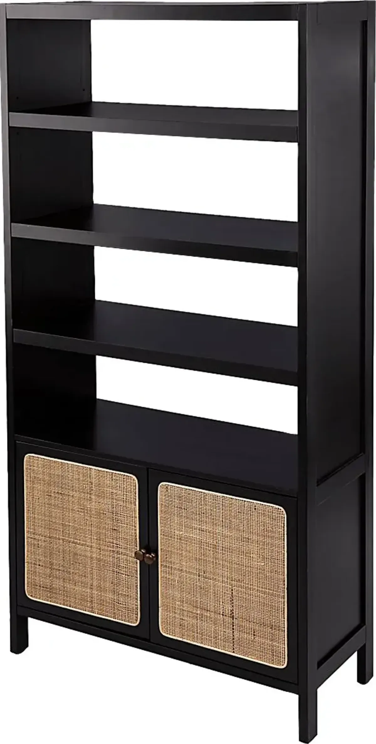 Hewers Black Bookcase