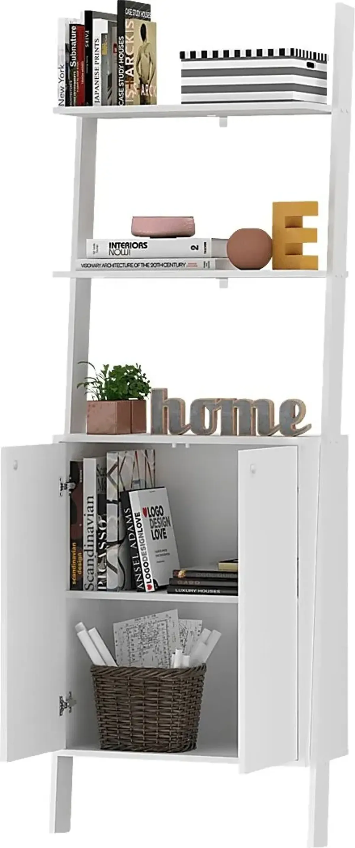 Sefton White Bookcase