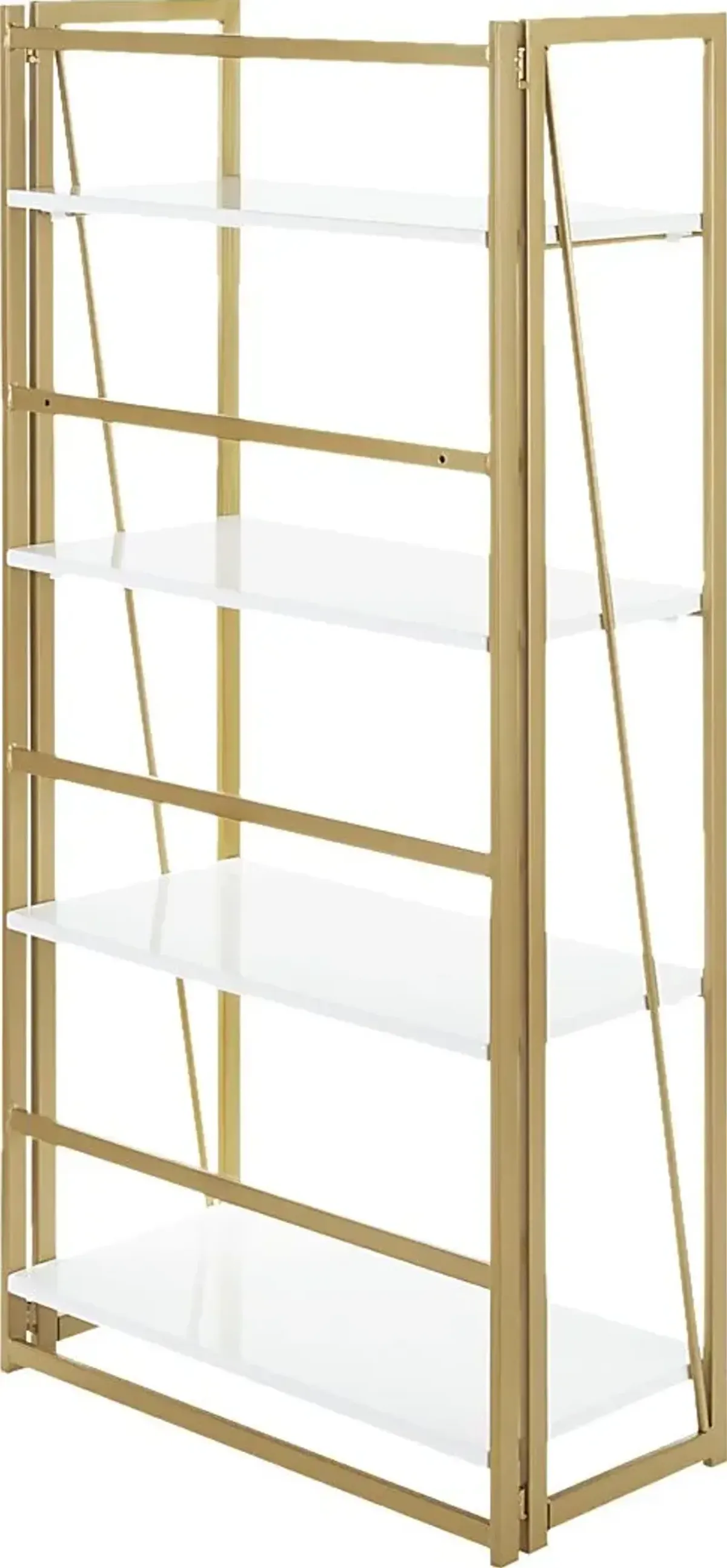 Fourche White Bookcase