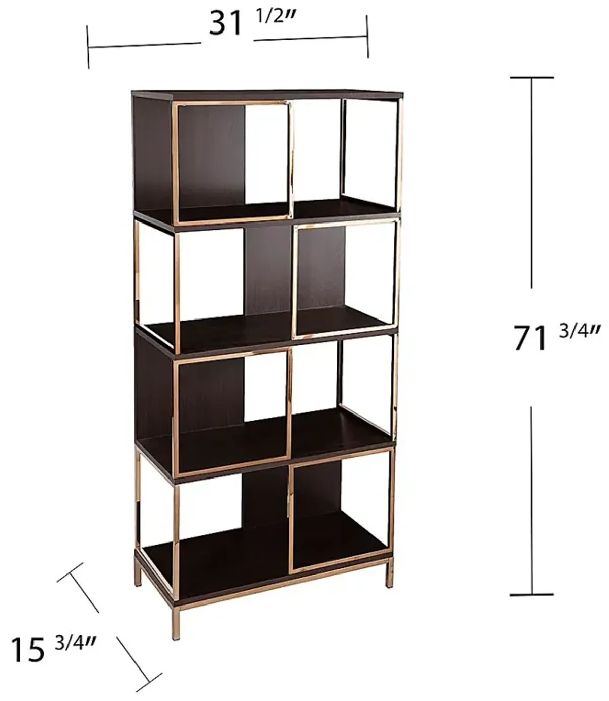 Mallgate Brown Bookcase