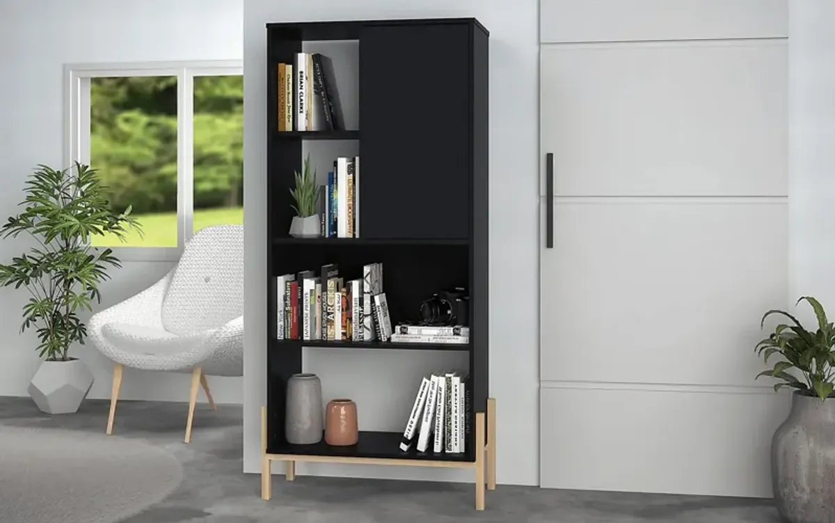 Ridgesmill Black Bookcase