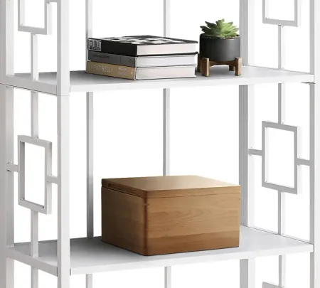 Silkriver White Bookcase