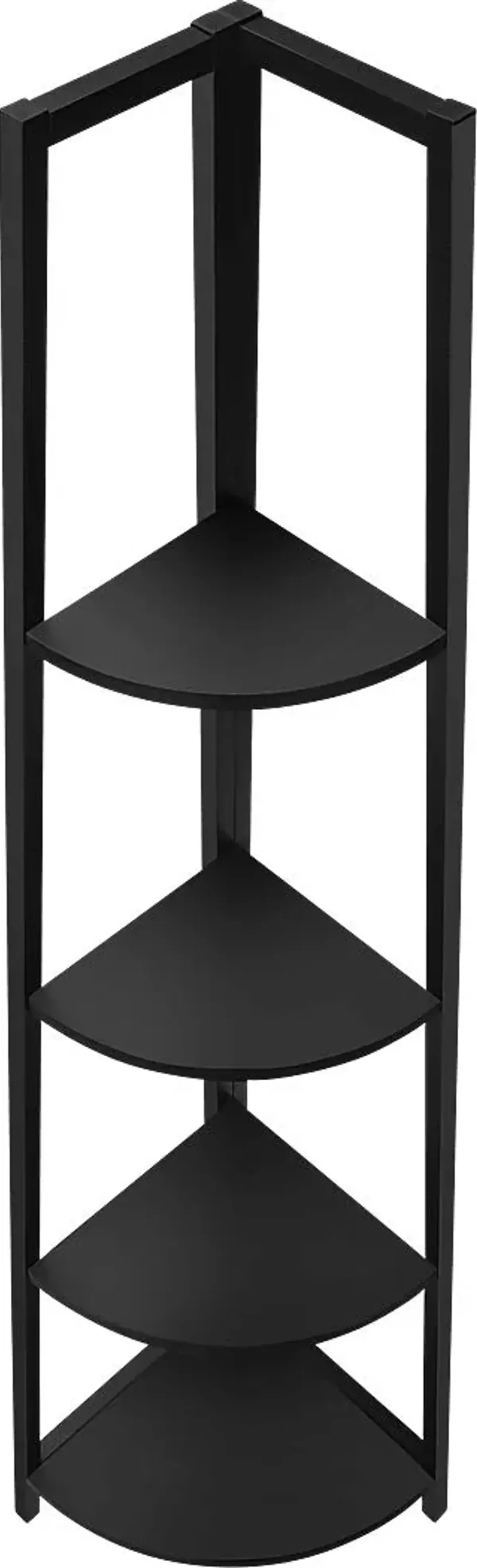 Zemke Black Bookcase