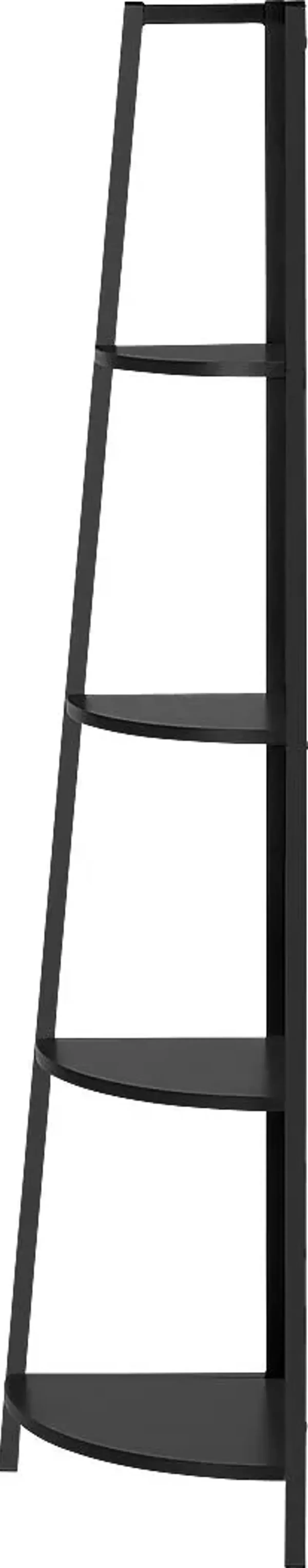 Zemke Black Bookcase