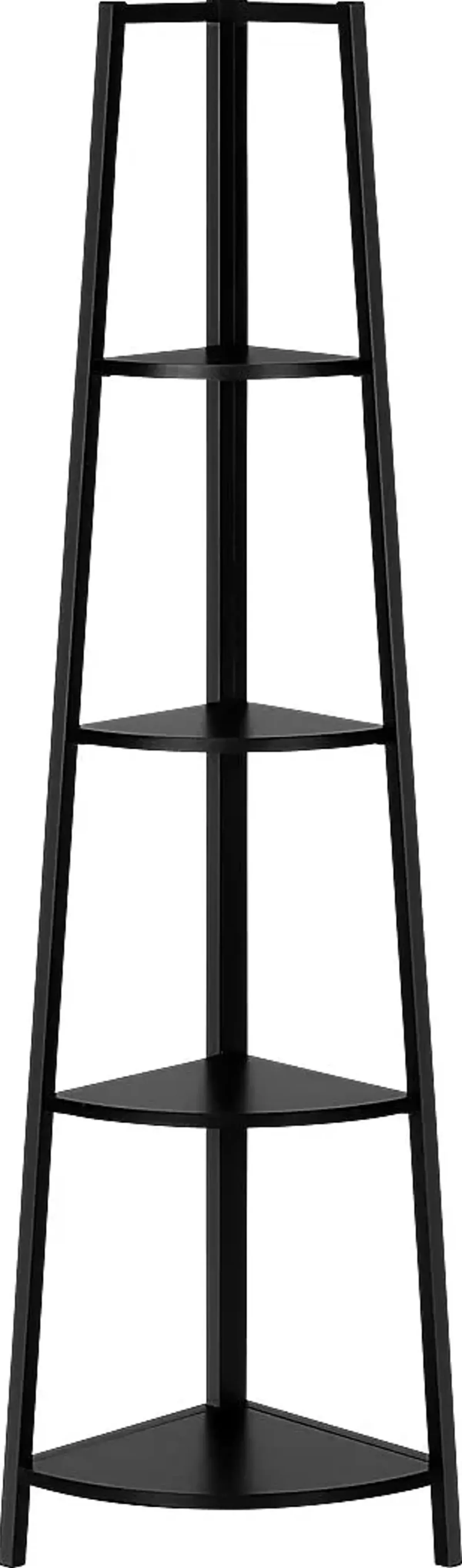 Zemke Black Bookcase