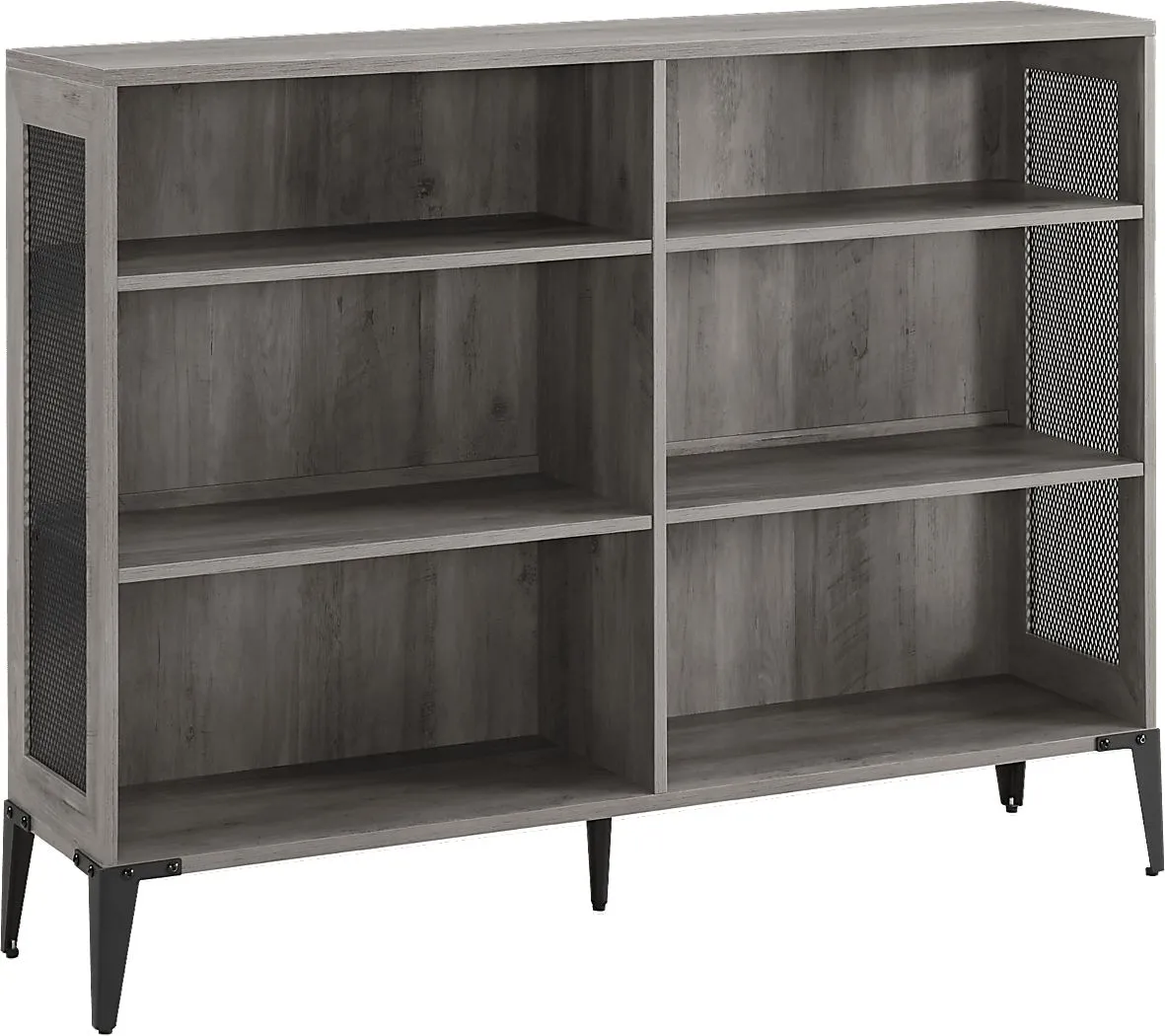 Holly Park Gray Bookshelf