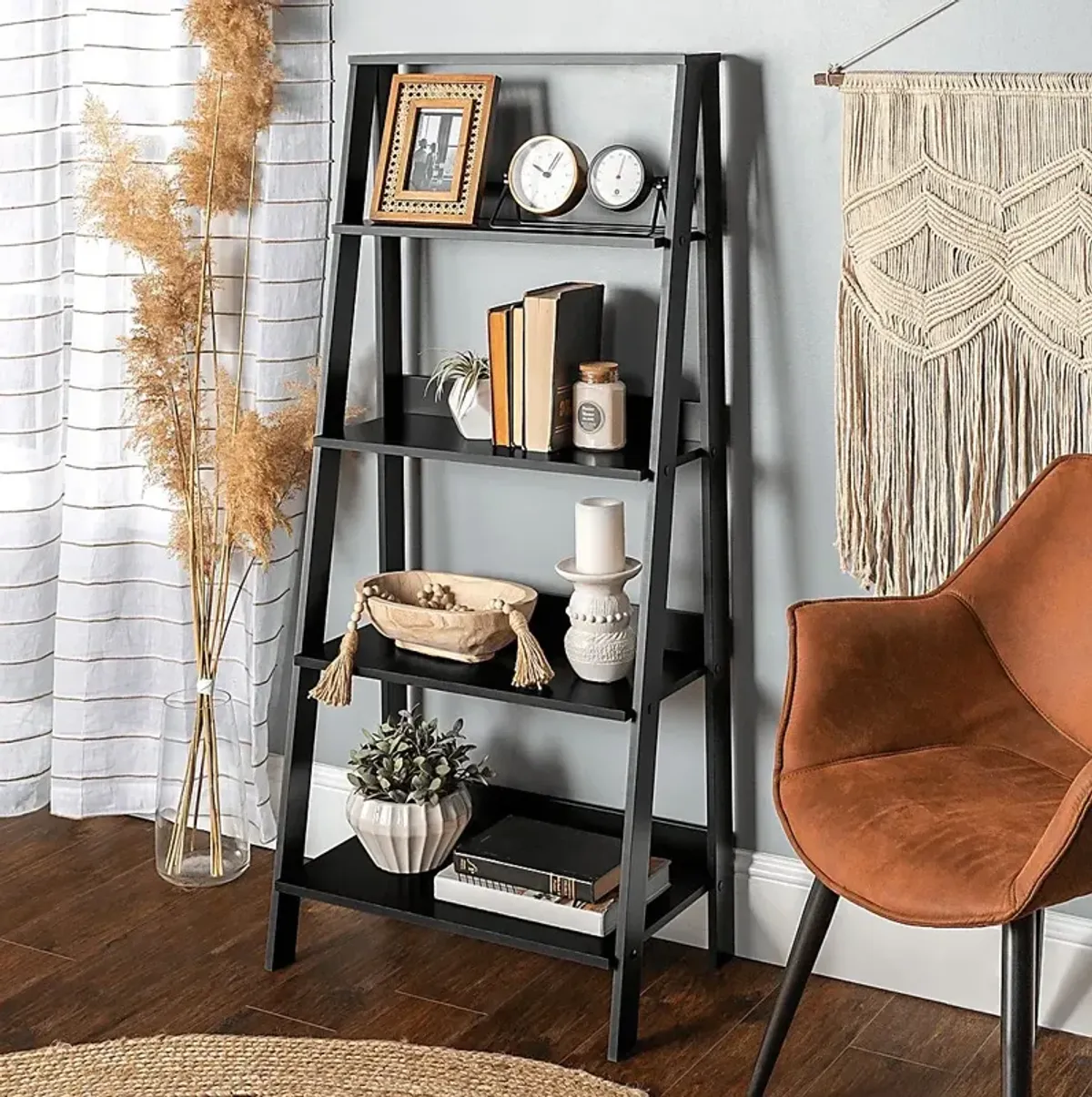 Blairwood Black Bookcase