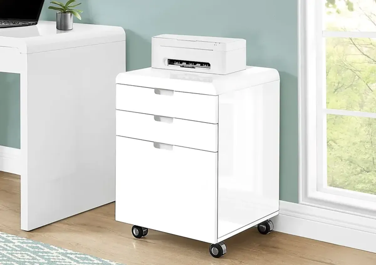 Bajada White File Cabinet