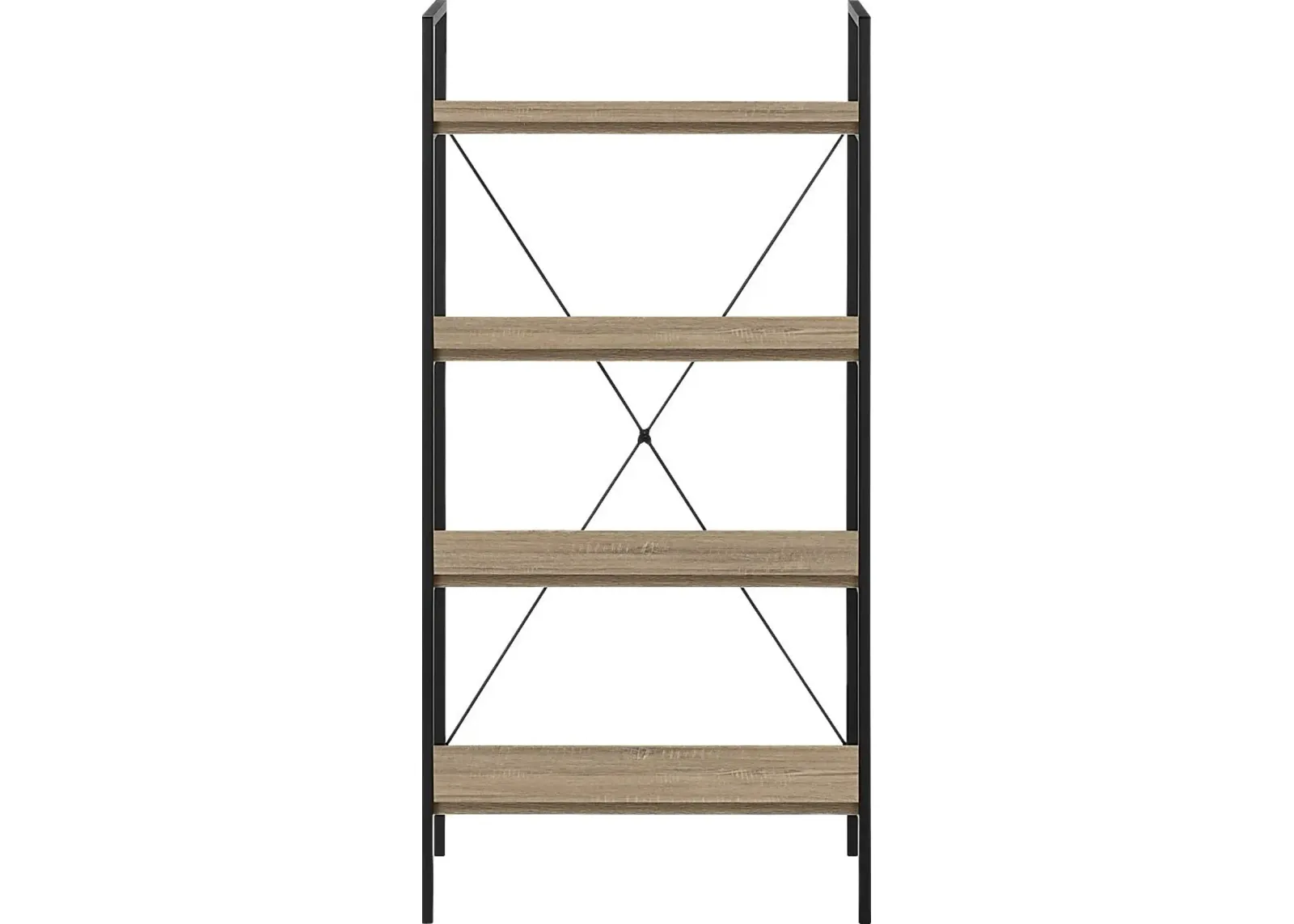 Wallcraft Taupe Bookcase