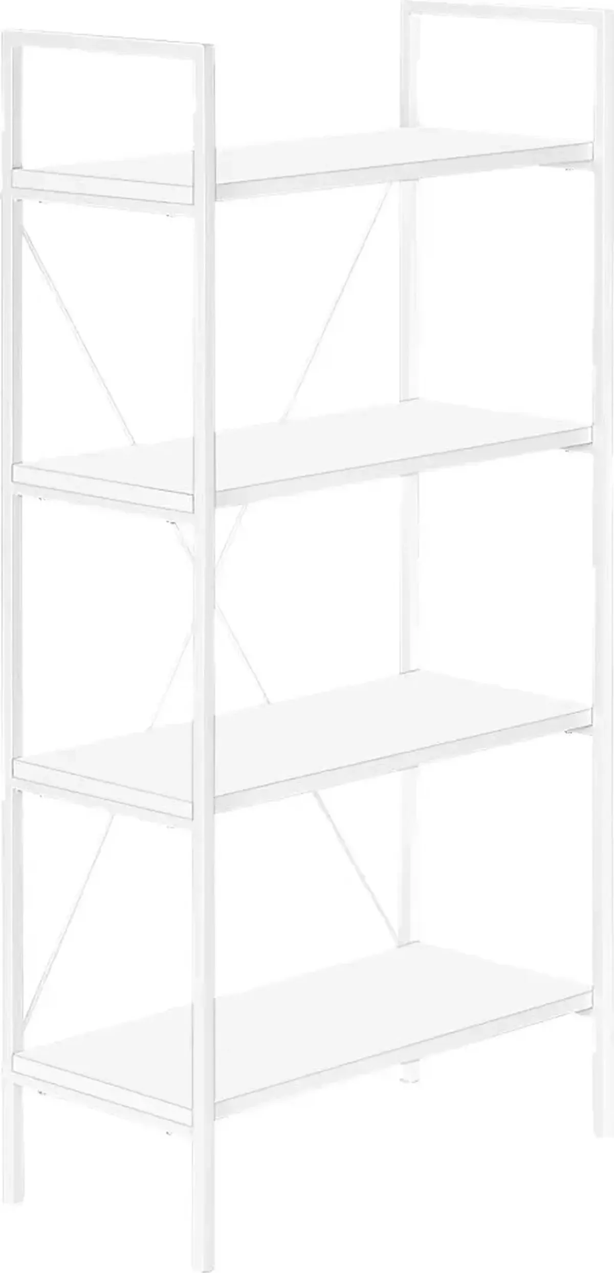 Wallcraft White Bookcase