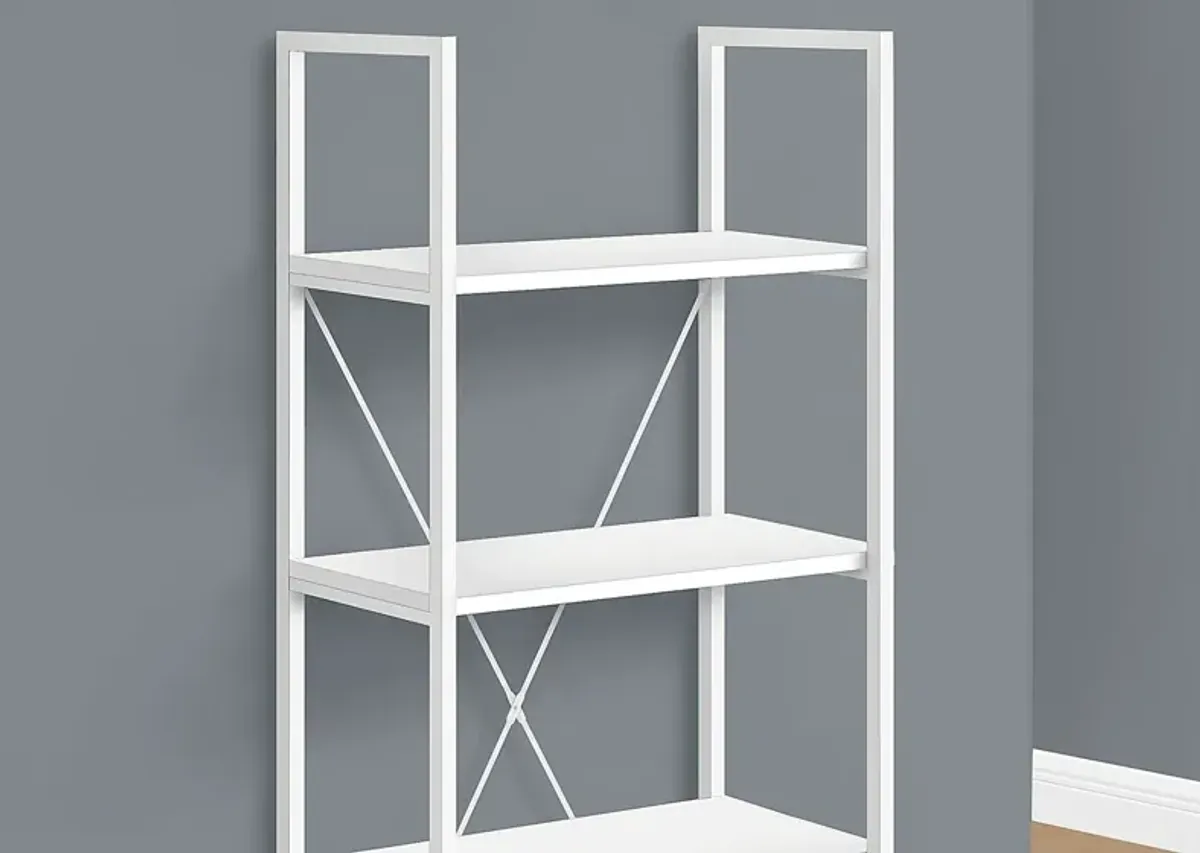 Wallcraft White Bookcase