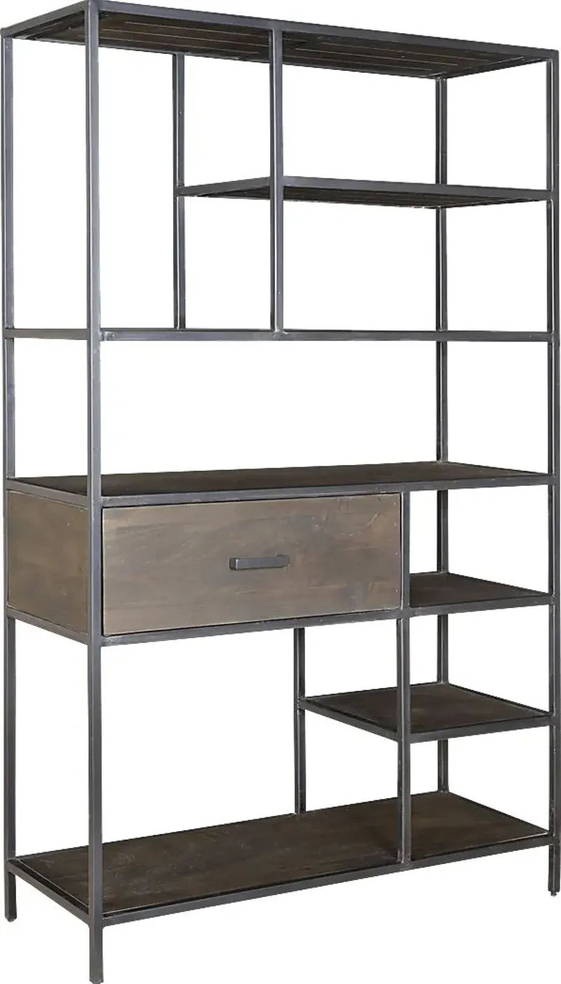 Insdale Gray Bookcase
