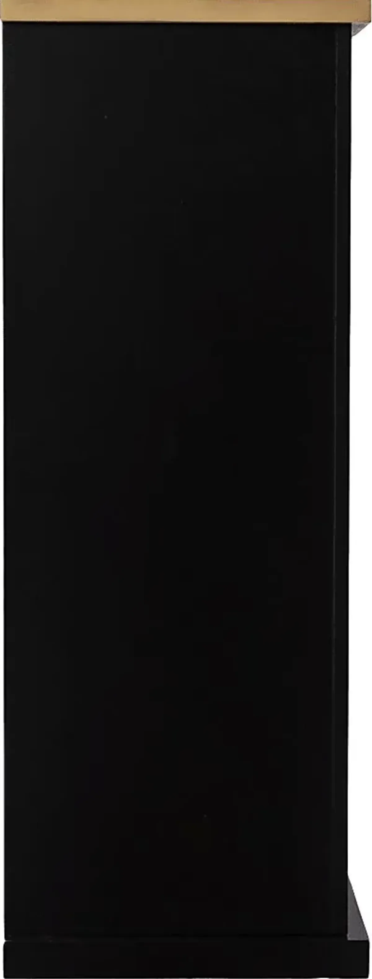 Elmington IV Black 52 in. Console, With Touch Panel Electric Log Fireplace