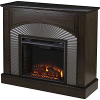 Edmarie II Brown 45 in. Console, With Electric Fireplace