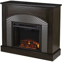 Edmarie II Brown 45 in. Console, With Electric Fireplace