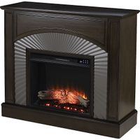 Edmarie IV Brown 45 in. Console, With Touch Panel Electric Fireplace
