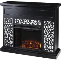 Ennismore II Black 45 in. Console, With Electric Fireplace