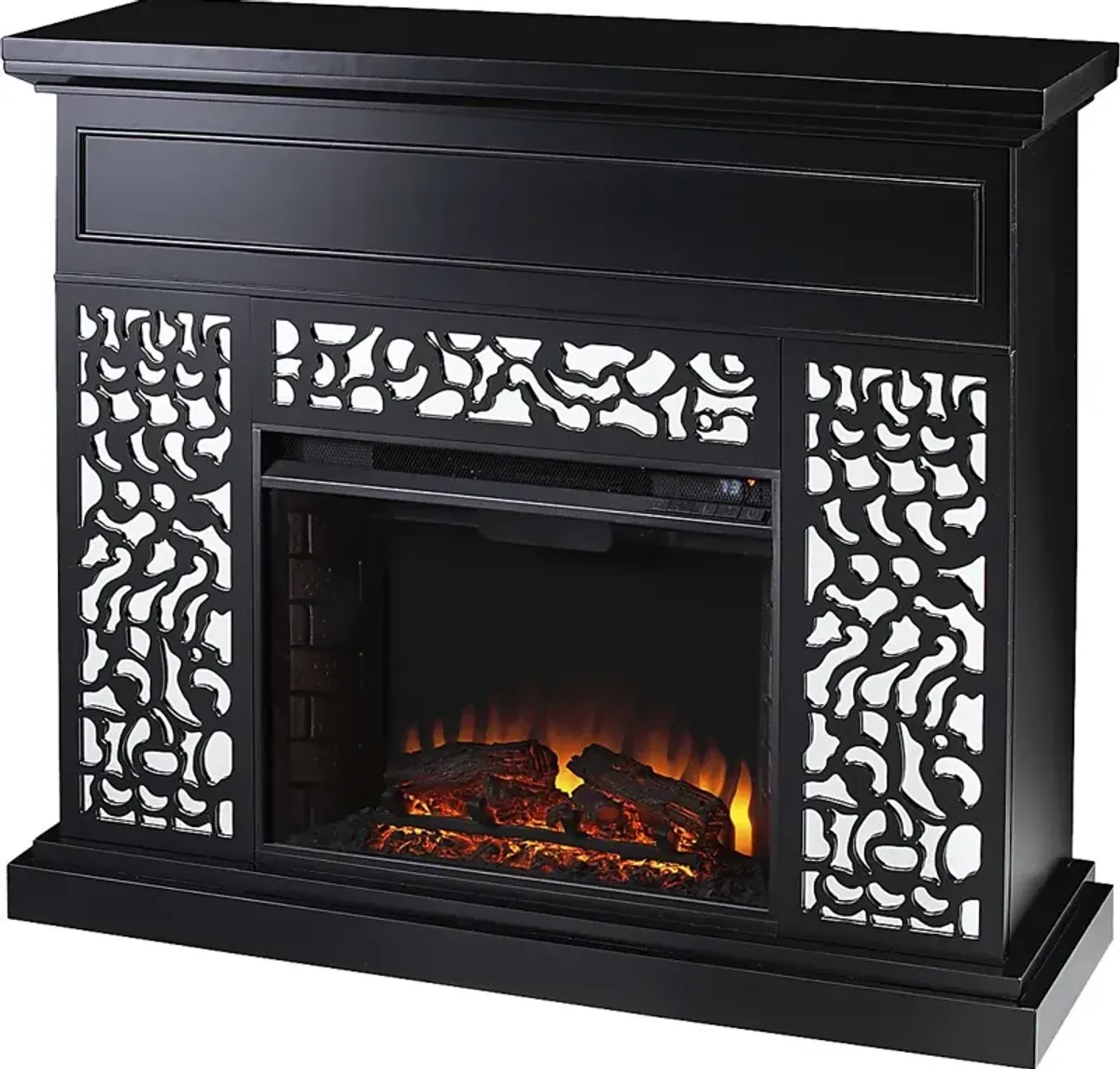 Ennismore II Black 45 in. Console, With Electric Fireplace