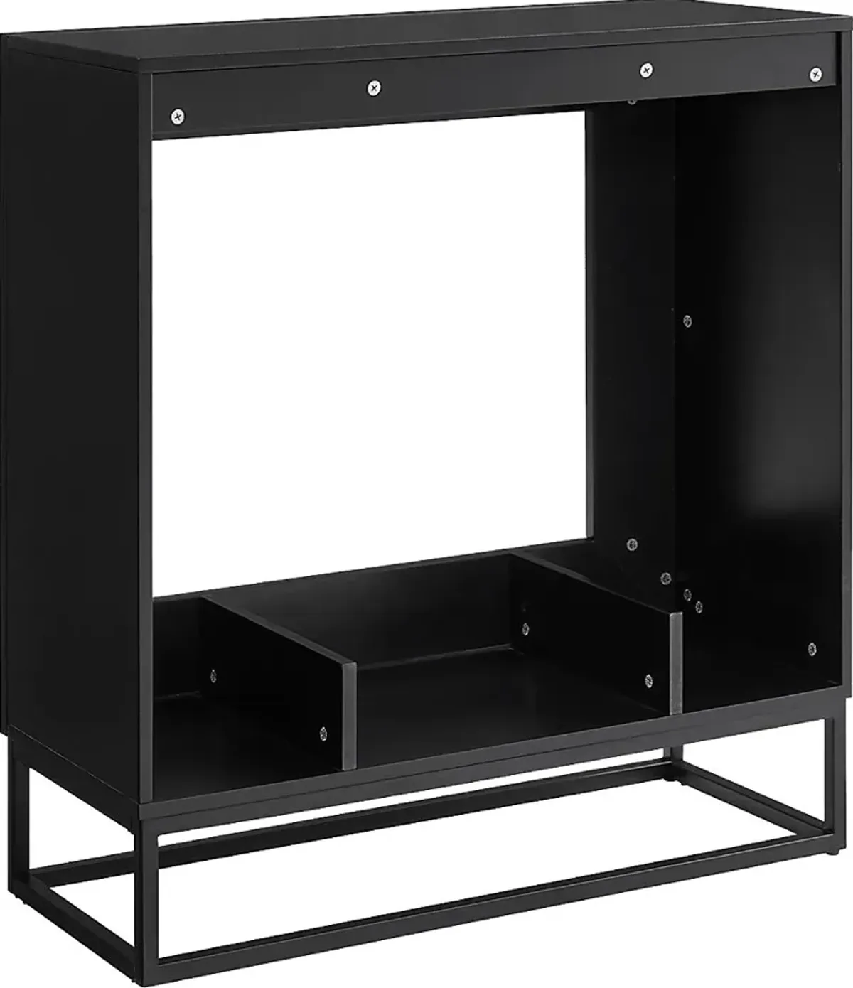 Frescan IV Black 33 in. Console, With Touch Panel Electric Fireplace