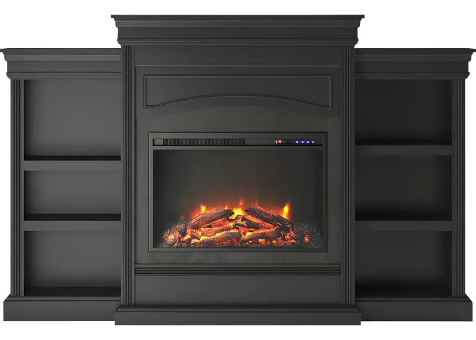 Fannelle Black Electric Fireplace