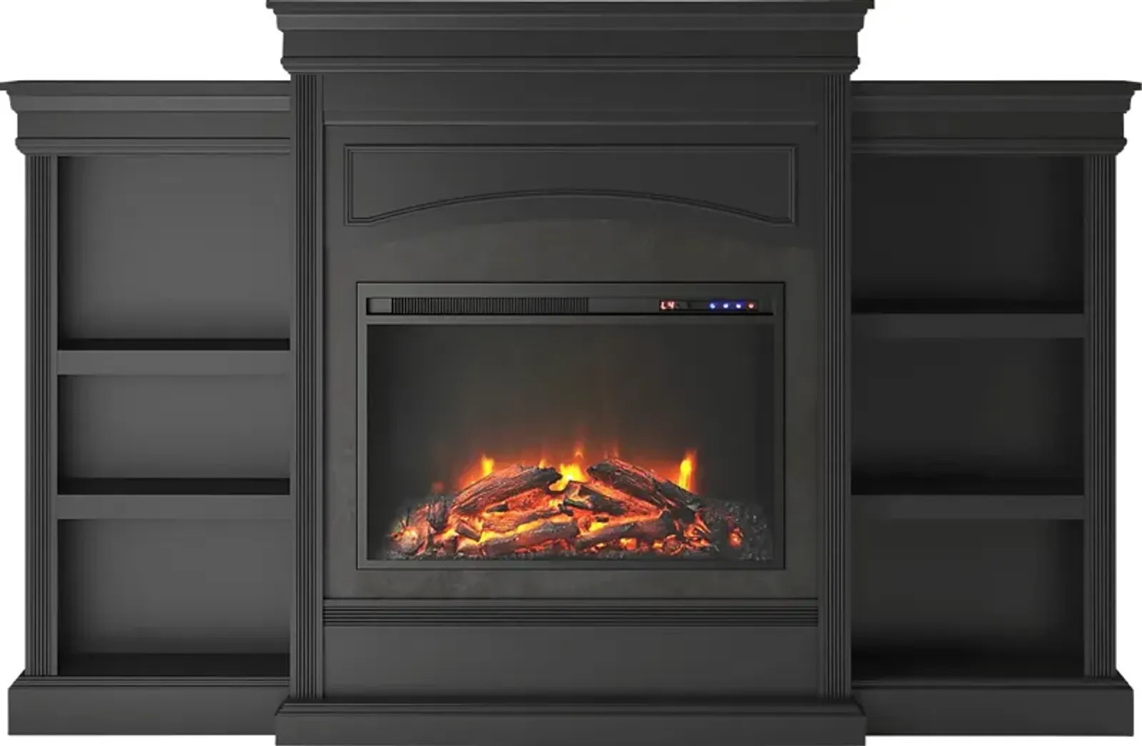 Fannelle Black Electric Fireplace