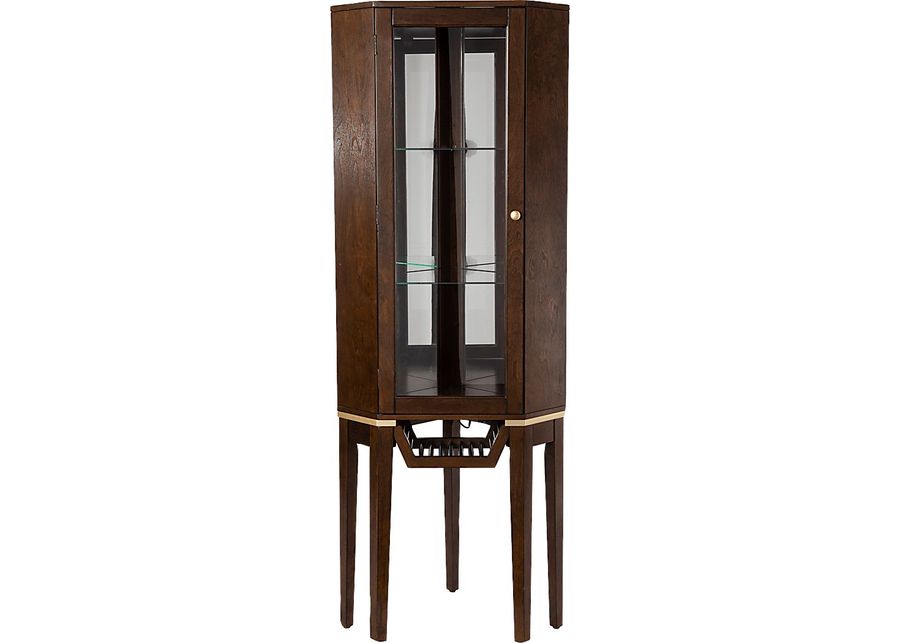 Hilwin Brown Bar Cabinet