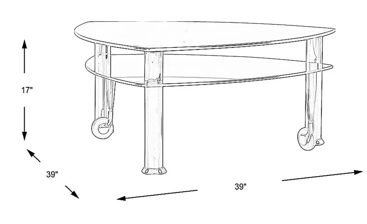 Landmark Black Cocktail Table