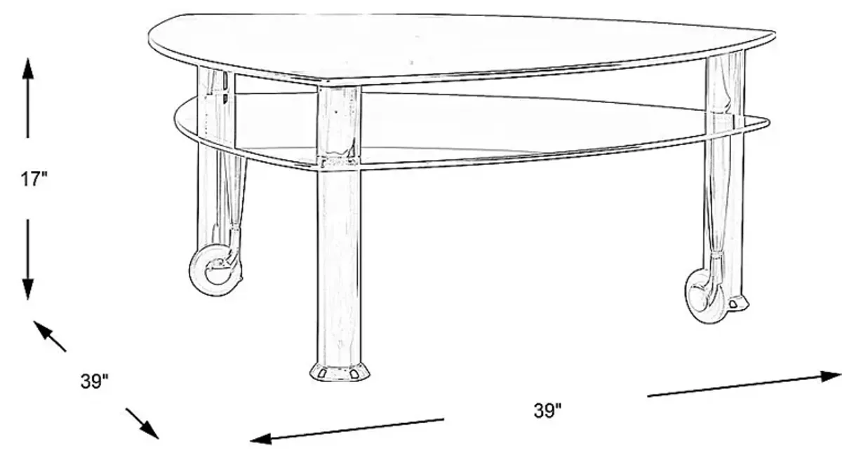 Landmark Black Cocktail Table