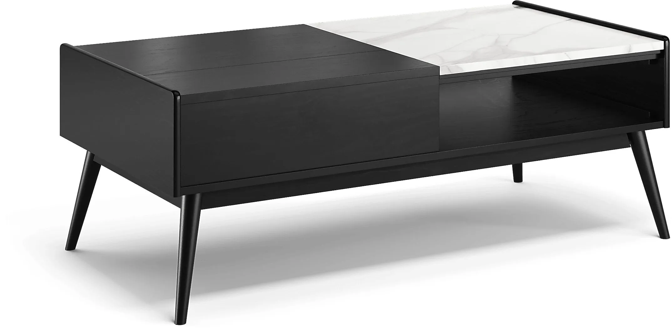 Lanette Black Lift-Top Cocktail Table