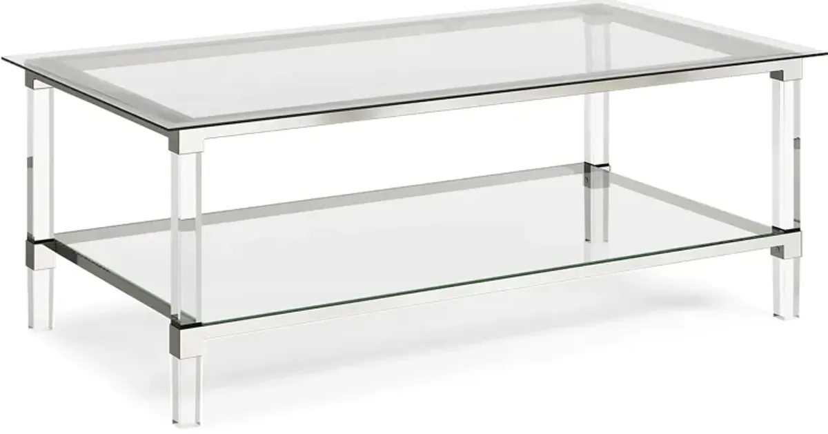 Varna Silver Rectangle Cocktail Table