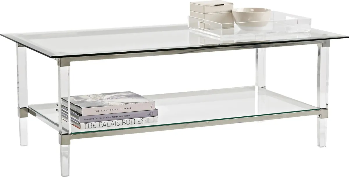Varna Silver Rectangle Cocktail Table