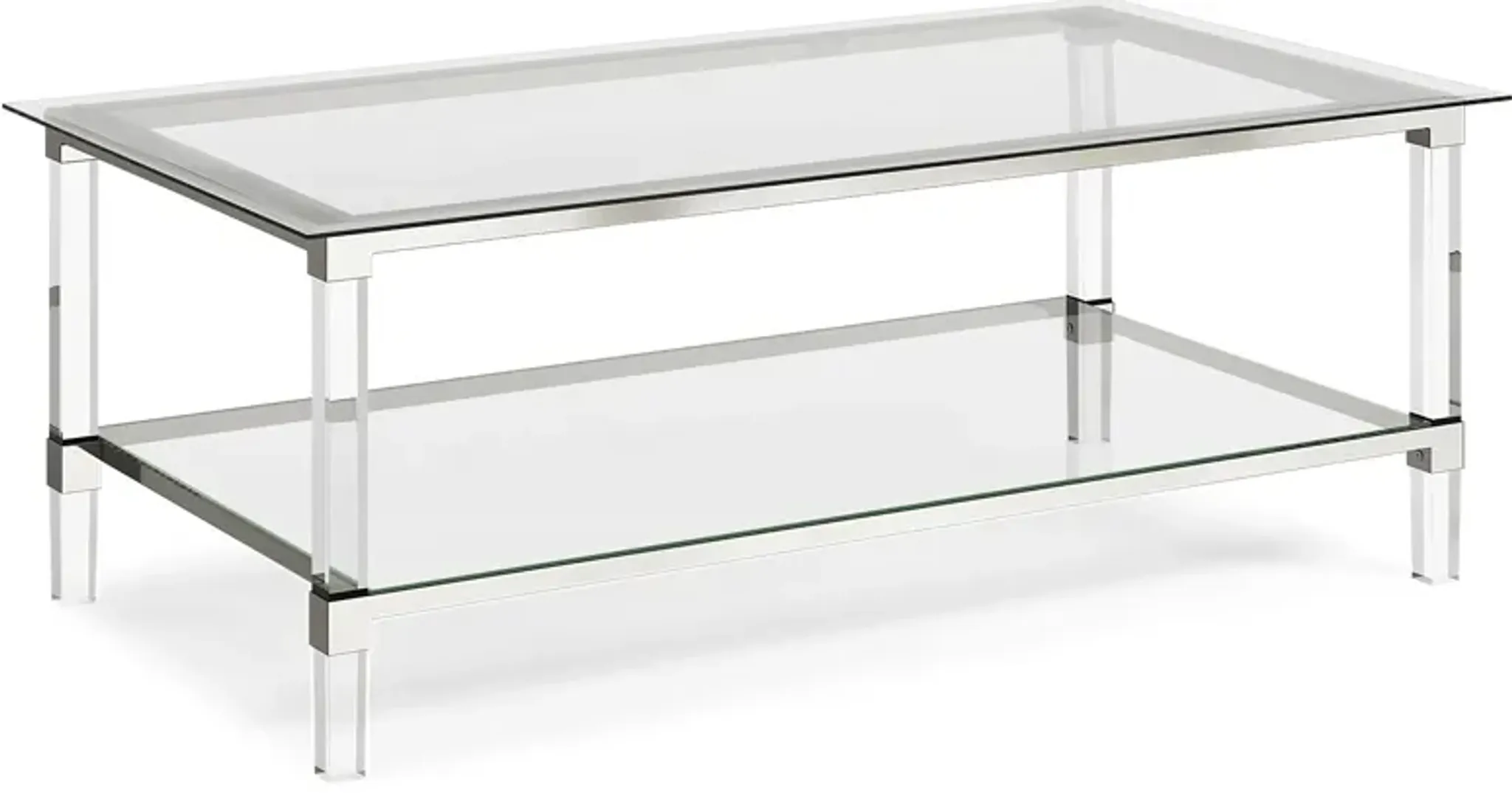 Varna Silver Rectangle Cocktail Table | Furniture.com