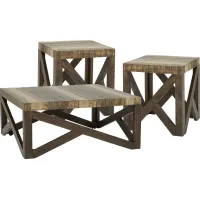 Westover Hills Brown 3 Pc Table Set