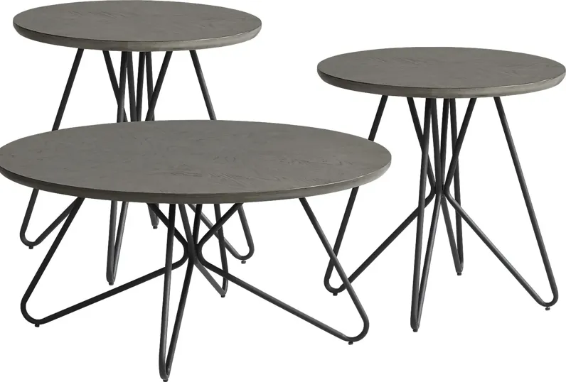 Galvin Gray 3 Pc Table Set