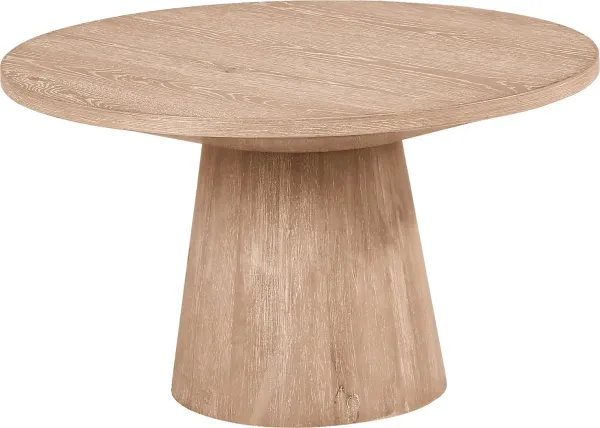 Kendall Natural 29" Round Cocktail Table
