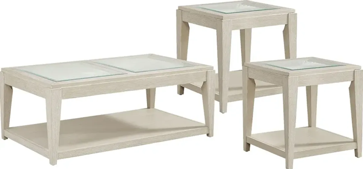 Sunside Way Sand 3 Pc Table Set
