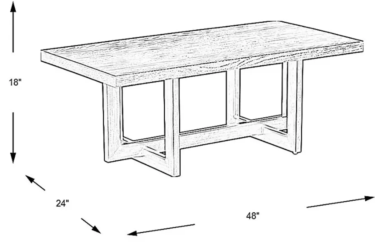 Carvanon Chocolate Cocktail Table