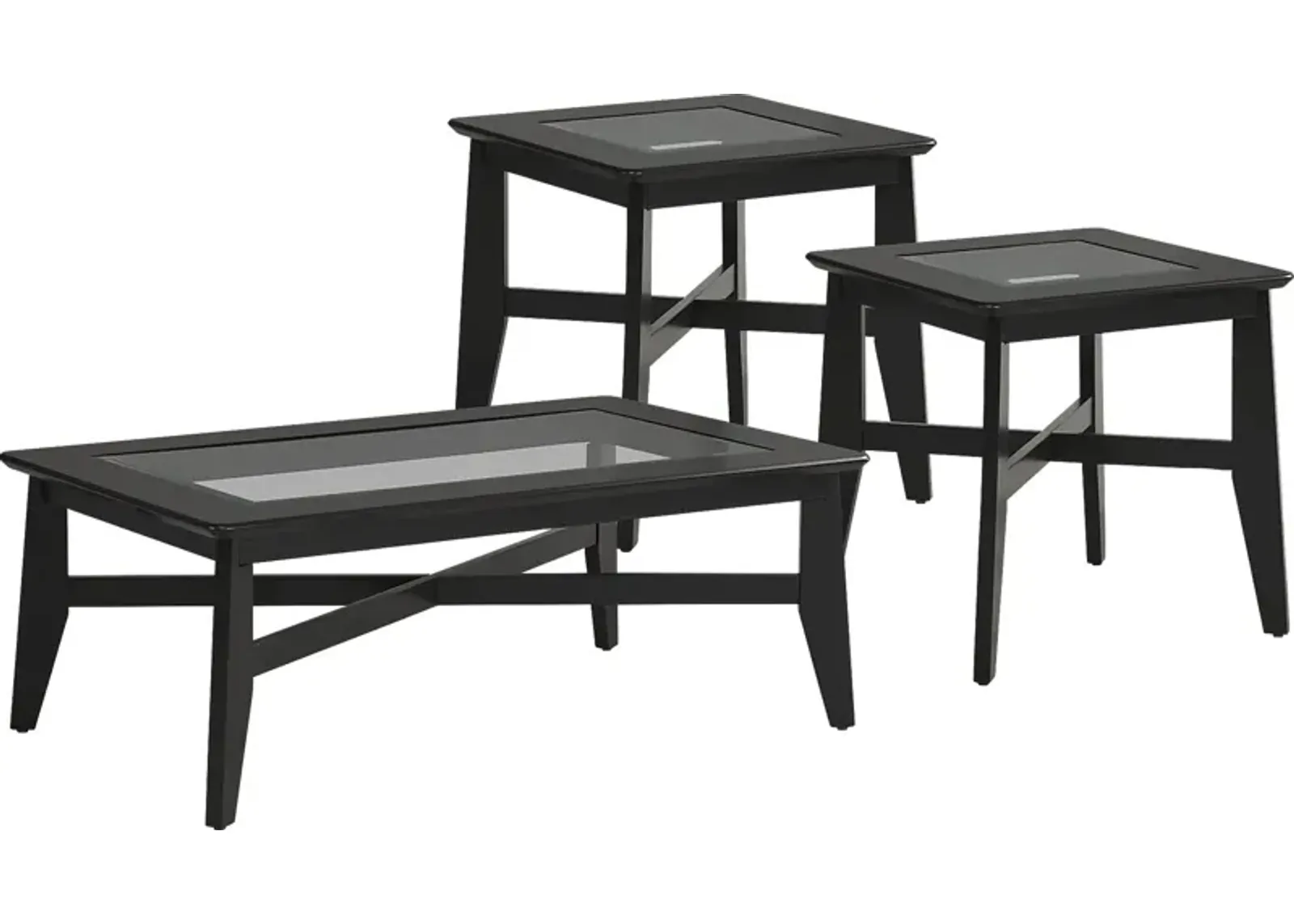 Westcreek Black 3 Pc Occasional Table Set