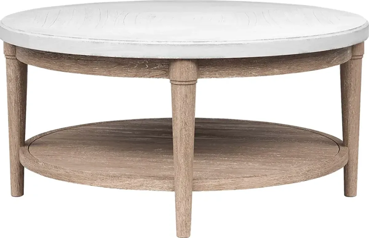 Oakwood Terrace Sand Round Cocktail Table