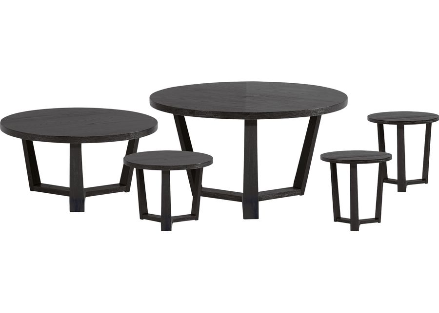 Rumie Dark Brown 5 Pc Table Set