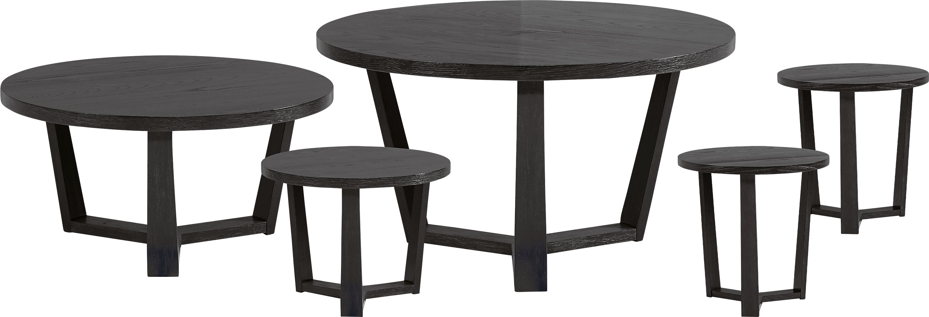 Rumie Dark Brown 5 Pc Table Set