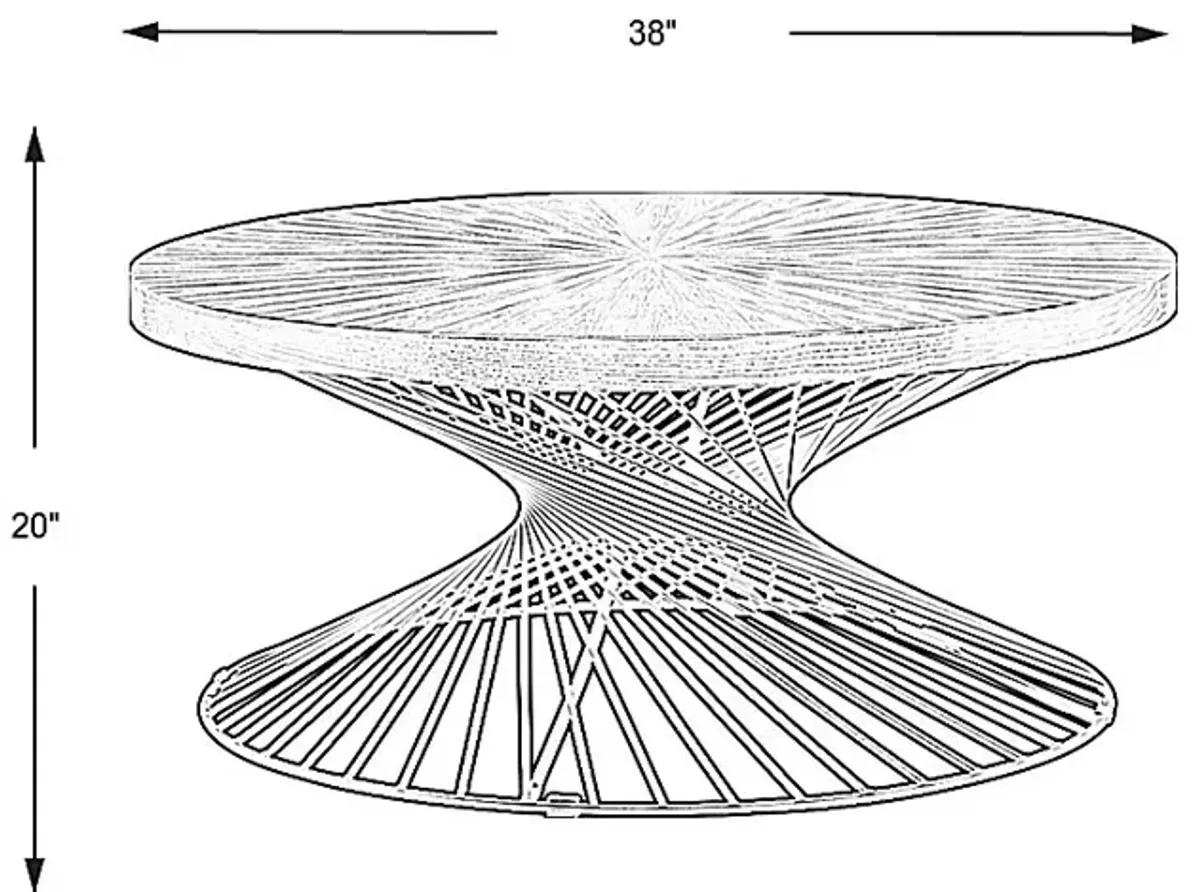 Kanister Brown Cocktail Table