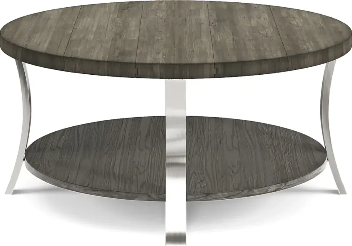 Arland Brown Round Cocktail Table